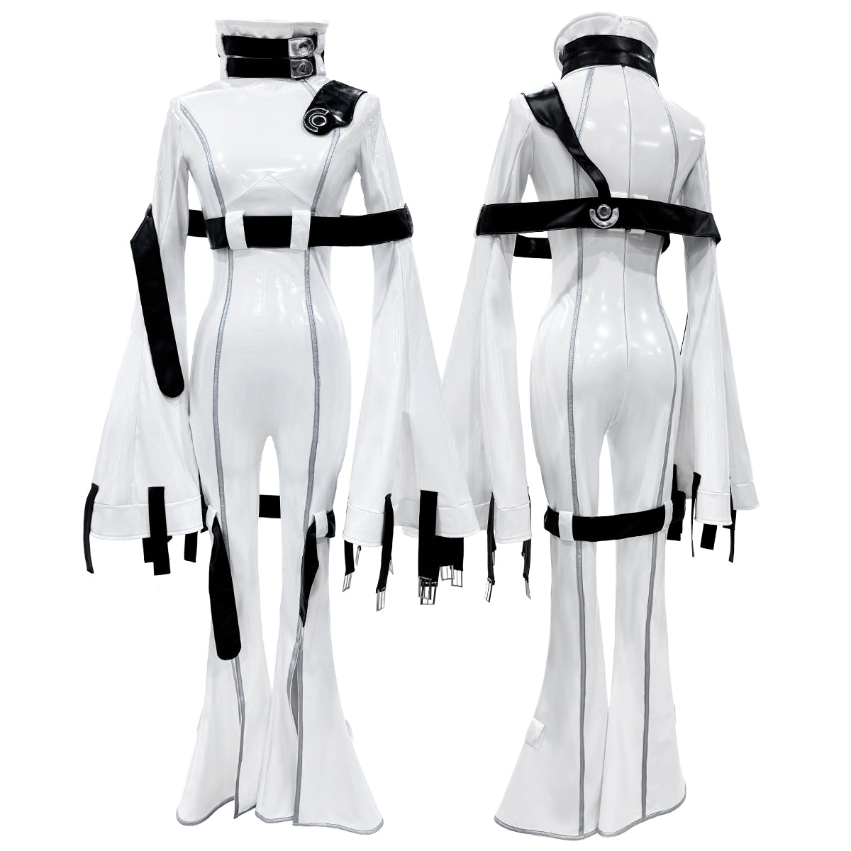 HOLOUN Anime CC Cosplay Costume White Uniform Jumpsuit Strait-Jacket C.C. Halloween Gift