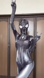 Black Spider Women Cosplay Costume thumbnail 6