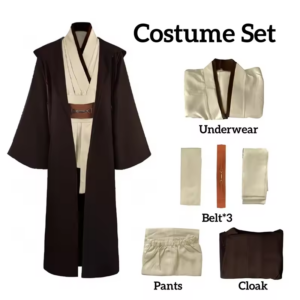 Obi-Wan Kenobi Men’s Costume Cosplay Costume thumbnail 7