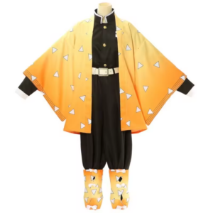 Agatsuma Zenitsu Kimetsu No Yaiba Cosplay Costume thumbnail 2