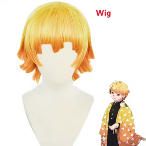 Agatsuma Zenitsu Kimetsu No Yaiba Cosplay Costume thumbnail 5