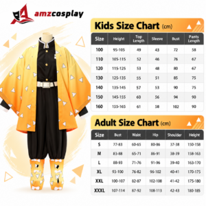 Agatsuma Zenitsu Kimetsu No Yaiba Cosplay Costume thumbnail 8