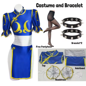 Chun Li Street Fighter Cosplay Costume thumbnail 6