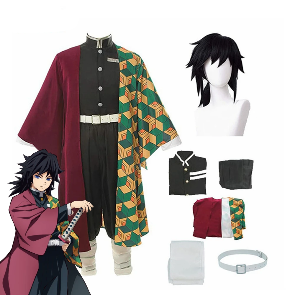 Giyu Tomioka Kimetsu No Yaiba cosplay costume photo 1