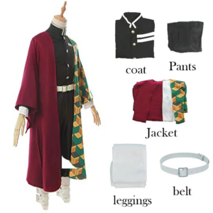 Giyu Tomioka Kimetsu No Yaiba Cosplay Costume thumbnail 5