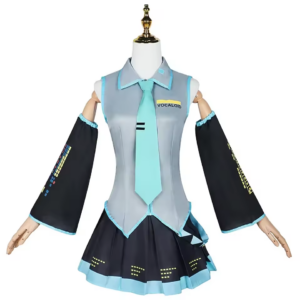 Hatsune Miku V2 Matte Fabric Cosplay Costume thumbnail 2