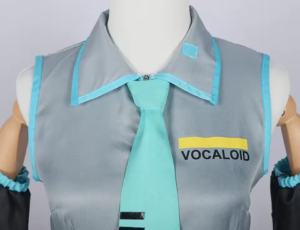 Hatsune Miku V2 Matte Fabric Cosplay Costume thumbnail 6