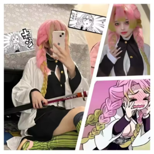 Kanroji Mitsuri Demon Slayer Cosplay Costume thumbnail 9
