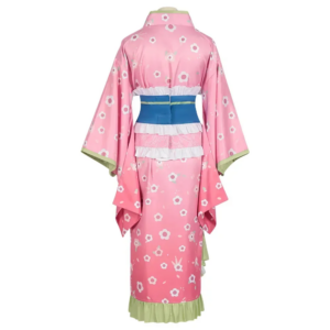 Kanroji Mitsuri Pink Kimono Demon Slayer Cosplay Costume thumbnail 4