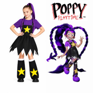 Lily Lovebraids V2 Poppy Playtime Halloween Kids Cosplay Costume thumbnail 1