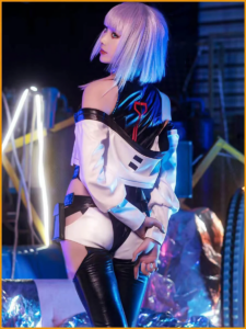 Lucyna Kushinada Night City Cyberpunk Cosplay Costume thumbnail 3