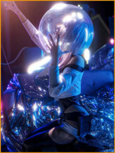 Lucyna Kushinada Night City Cyberpunk Cosplay Costume thumbnail 4