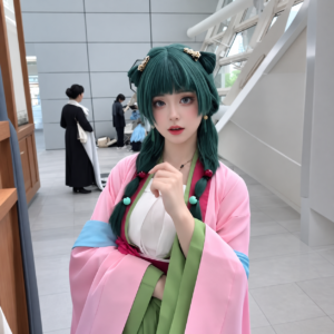 Maomao Pink The Apothecary Diaries Cosplay Costume thumbnail 2
