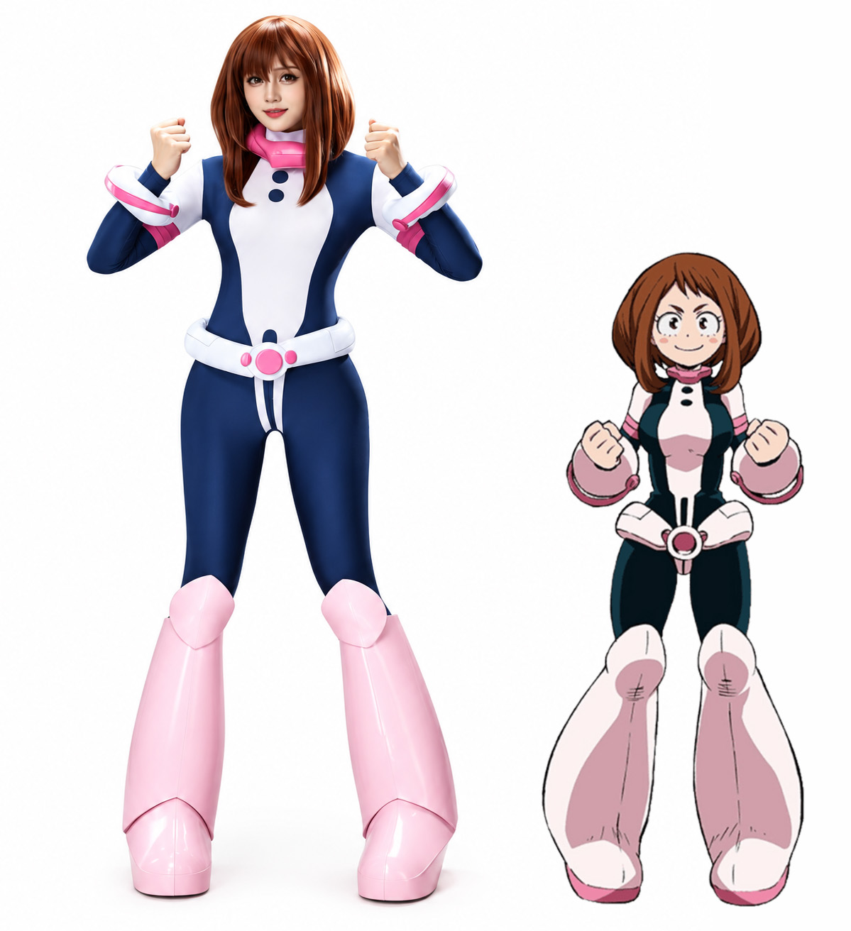 MHA Ochako Uraraka cosplay jumpsuit costume photo 1