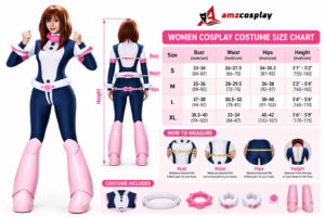MHA Ochako Uraraka Cosplay Jumpsuit Costume thumbnail 12