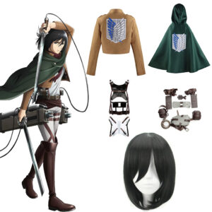 Mikasa – Attack on Titan Cosplay Costume thumbnail 1