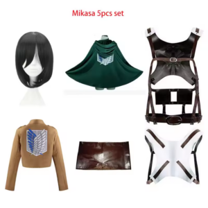 Mikasa – Attack on Titan Cosplay Costume thumbnail 2