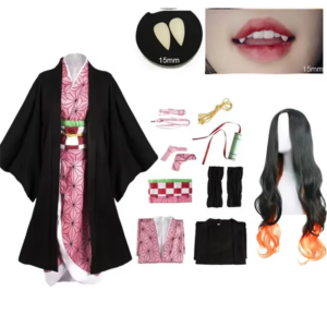 Nezuko Kimetsu No Yaiba Cosplay Costume thumbnail 2