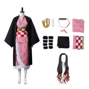 Nezuko Kimetsu No Yaiba Cosplay Costume thumbnail 3