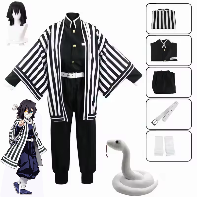 Obanai Iguro Kimetsu No Yaiba cosplay costume photo 1