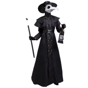 Plague Doctor Hooded Robe Costume Cosplay Costume thumbnail 2
