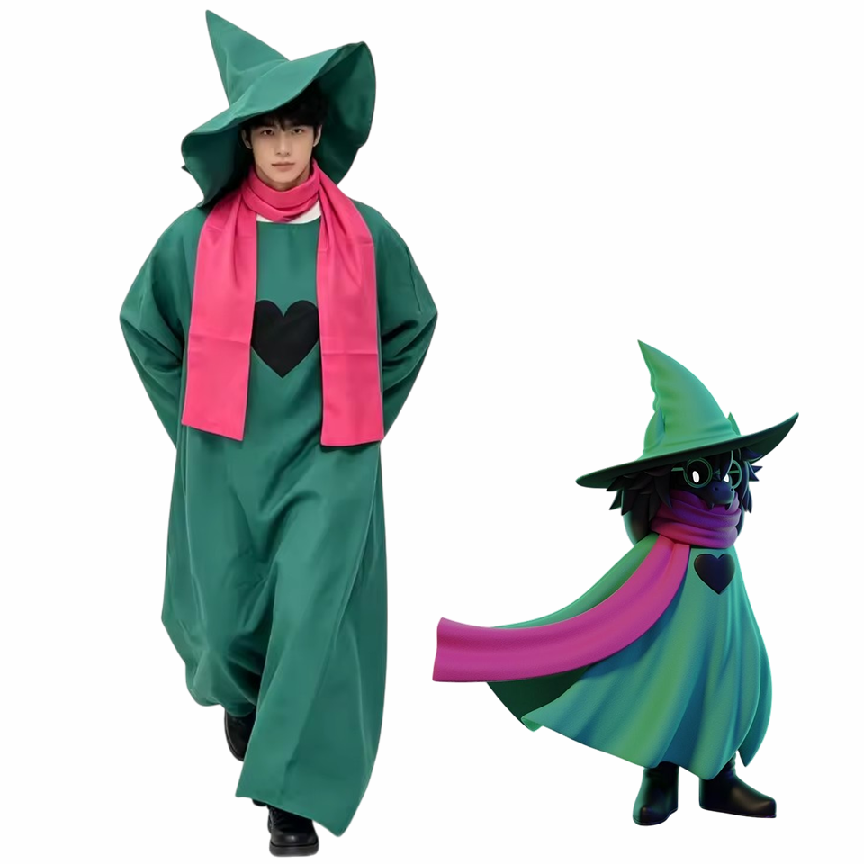 Ralsei Deltarune Green Wizard Cosplay Costume