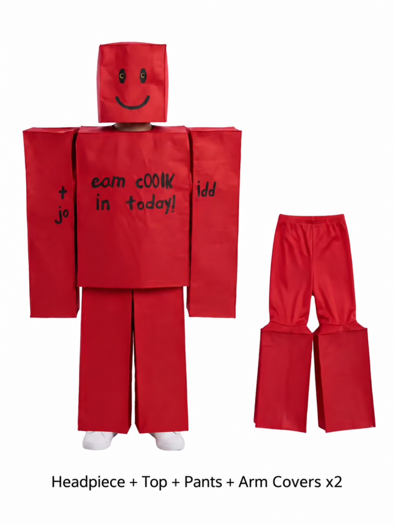 Red-Roblox Halloween Kids Cosplay Costume