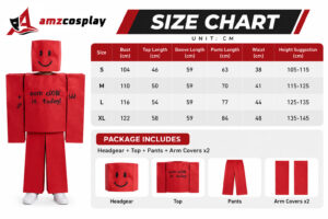 Red-Roblox Halloween Kids Cosplay Costume thumbnail 7