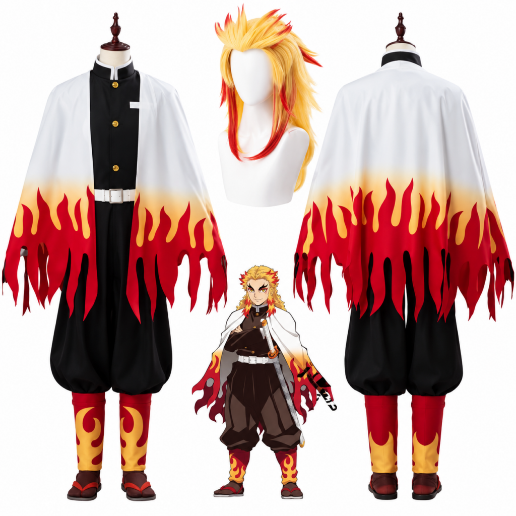 Rengoku Kyojuro Kimetsu No Yaiba Cosplay Costume
