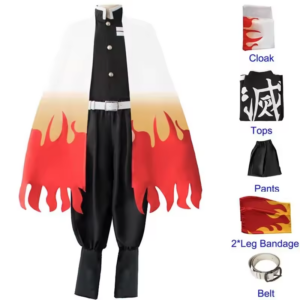 Rengoku Kyojuro Kimetsu No Yaiba Cosplay Costume thumbnail 6