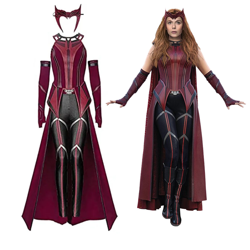 Scarlet Witch Maximoff Wanda Vision Cosplay Costume