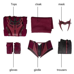 Scarlet Witch Maximoff Wanda Vision Cosplay Costume thumbnail 8