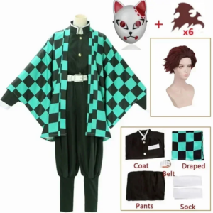 Tanjiro Kamado Kimetsu No Yaiba Cosplay Costume thumbnail 7