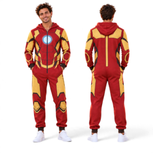 Avengers Marvel Jumpsuit Pajamas – Captain America, Spider-Man, Hulk, Thor & Iron Man thumbnail 6