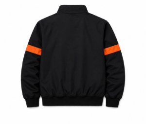 Bakugo Katsuki Inspired Black Orange Bomber Jacket, X-Design Anime Streetwear thumbnail 4