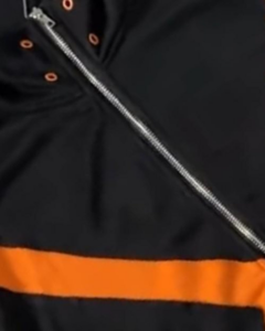 Bakugo Katsuki Inspired Black Orange Bomber Jacket, X-Design Anime Streetwear thumbnail 10