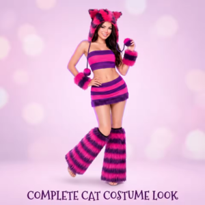 Cheshire Cat Alice in Wonderland Cosplay Costume thumbnail 2