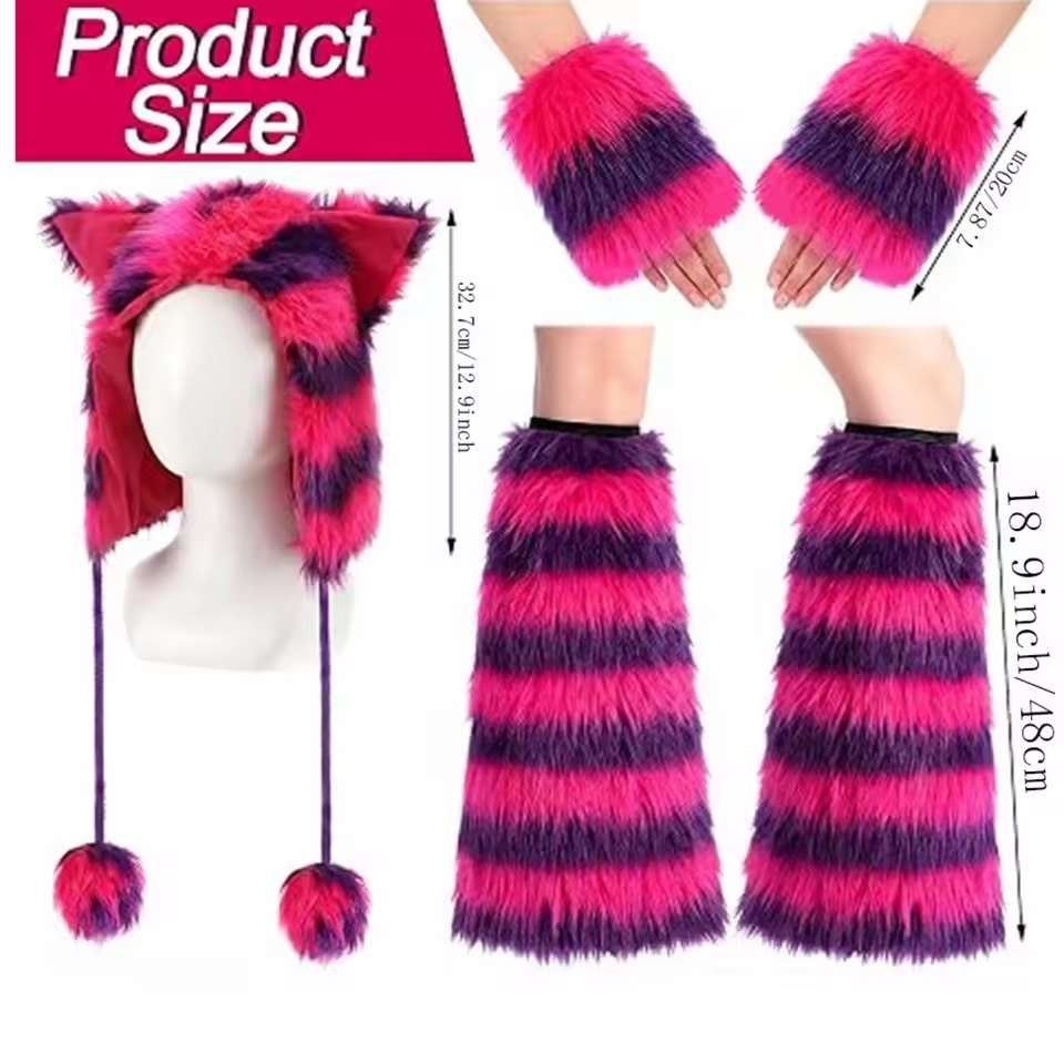 Cheshire Cat Alice in Wonderland Cosplay Costume size chart
