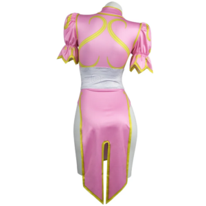 Chun Li Pink Street Fighter Halloween Cosplay Costume thumbnail 4