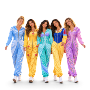 Cinderella Belle Ariel Snow White Rapunzel Bestie Costume Jumpsuit Pajamas thumbnail 3