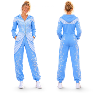 Cinderella Belle Ariel Snow White Rapunzel Bestie Costume Jumpsuit Pajamas thumbnail 4