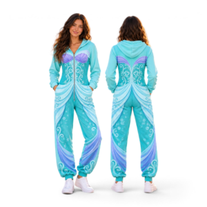 Cinderella Belle Ariel Snow White Rapunzel Bestie Costume Jumpsuit Pajamas thumbnail 6