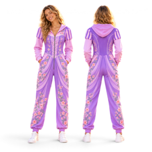 Cinderella Belle Ariel Snow White Rapunzel Bestie Costume Jumpsuit Pajamas thumbnail 8