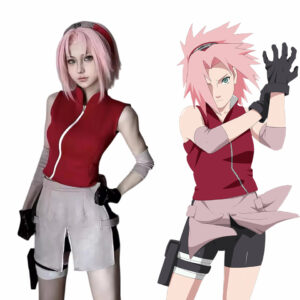Haruno Sakura Cosplay Costumes thumbnail 1