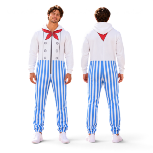 Kermit Miss Piggy Gonzo Fozzie Bear Swedish Chef Rowlf Sam Eagle Costume – The Muppets Jumpsuit Pajamas thumbnail 9