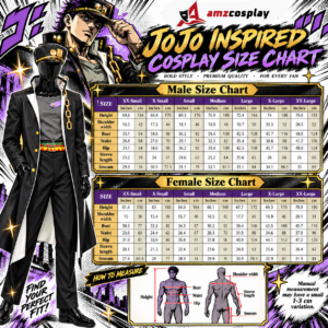Kujo Jotaro JoJo Halloween Cosplay Costume thumbnail 8