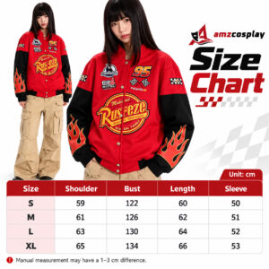 Lightning McQueen 95 Rusteze Racing Jacket – Red Y2K Retro Motorsport Jacket thumbnail 8