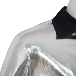 Michael Jackson Bad Era Silver Jumpsuit Adult thumbnail 7