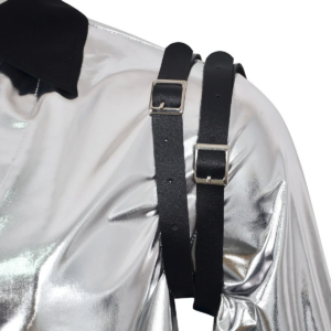 Michael Jackson Bad Era Silver Jumpsuit Adult thumbnail 8