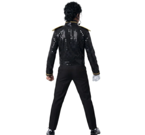 Michael Jackson Black Military Sequin Jacket Kid thumbnail 4